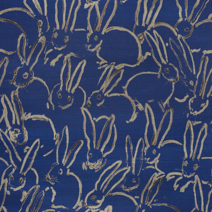 Hula Cobalt by Groundworks Wallcovering HUNT SLONEM II SISAL - 90%;COTTON - 10% United States - Horizontal: 34 and Vertical: 40 34 - Fabric Carolina -