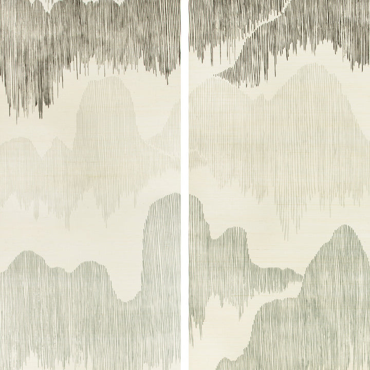 Cascadia Paper Pearl by Groundworks Wallcovering KELLY WEARSTLER WALLPAPERS IV JUTE - 90%;COTTON - 10% Italy - Horizontal: 68.5 and Vertical: 90.55 68.5 - Fabric Carolina -