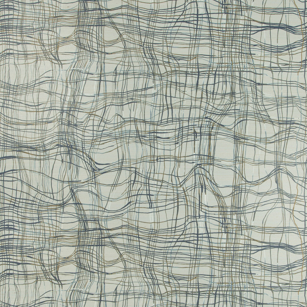 Entangle Paper Mist by Groundworks Wallcovering KELLY WEARSTLER WALLPAPERS IV JUTE - 90%;COTTON - 10% Italy Horizontal: 34.25 and Vertical: 24.41 34.25 - Fabric Carolina -