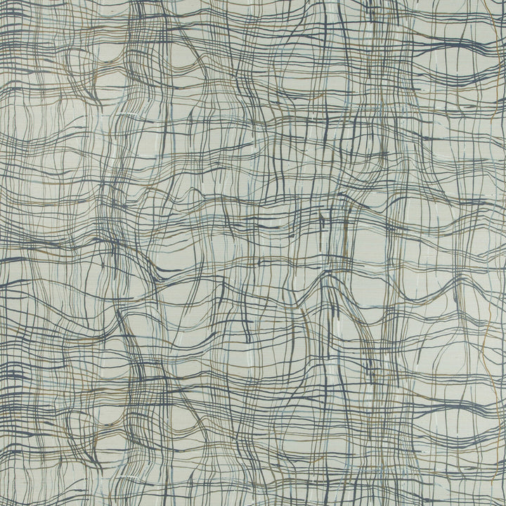 Entangle Paper Mist by Groundworks Wallcovering KELLY WEARSTLER WALLPAPERS IV JUTE - 90%;COTTON - 10% Italy Horizontal: 34.25 and Vertical: 24.41 34.25 - Fabric Carolina -