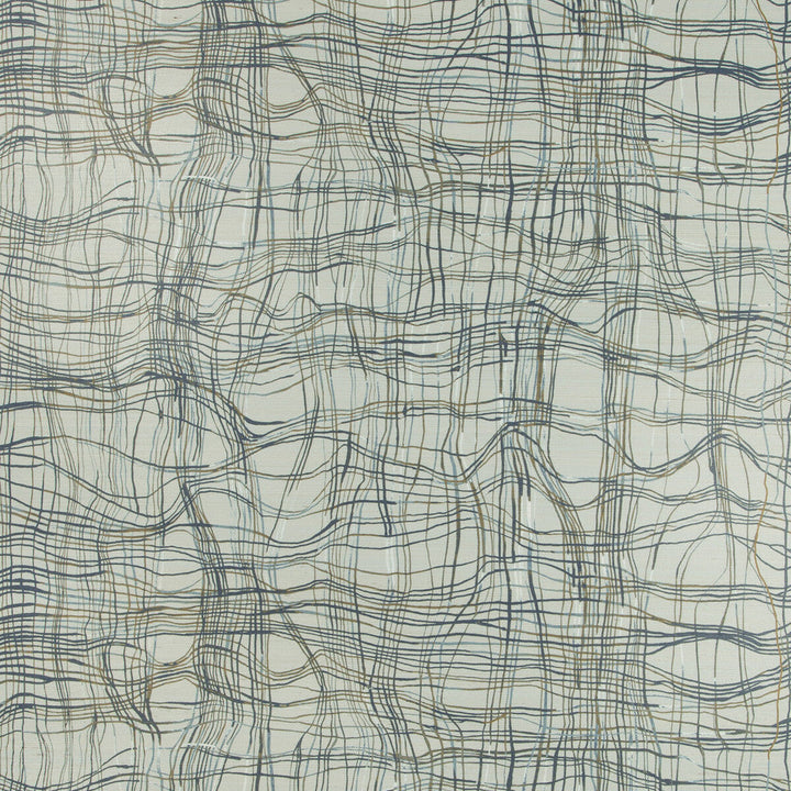 Entangle Paper Mist by Groundworks Designer Wallcovering KELLY WEARSTLER WALLPAPERS IV JUTE - 90%;COTTON - 10% Italy - Horizontal: 34.25 and Vertical: 24.41 34.25 - Swanky Fabrics -