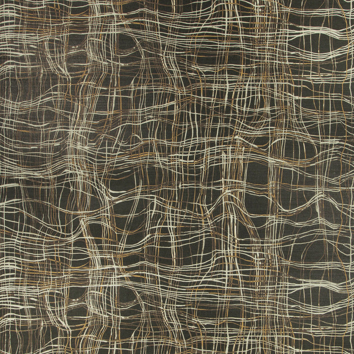 Entangle Paper Raven by Groundworks Wallcovering KELLY WEARSTLER WALLPAPERS IV JUTE - 90%;COTTON - 10% Italy Horizontal: 34.25 and Vertical: 24.41 34.25 - Fabric Carolina -