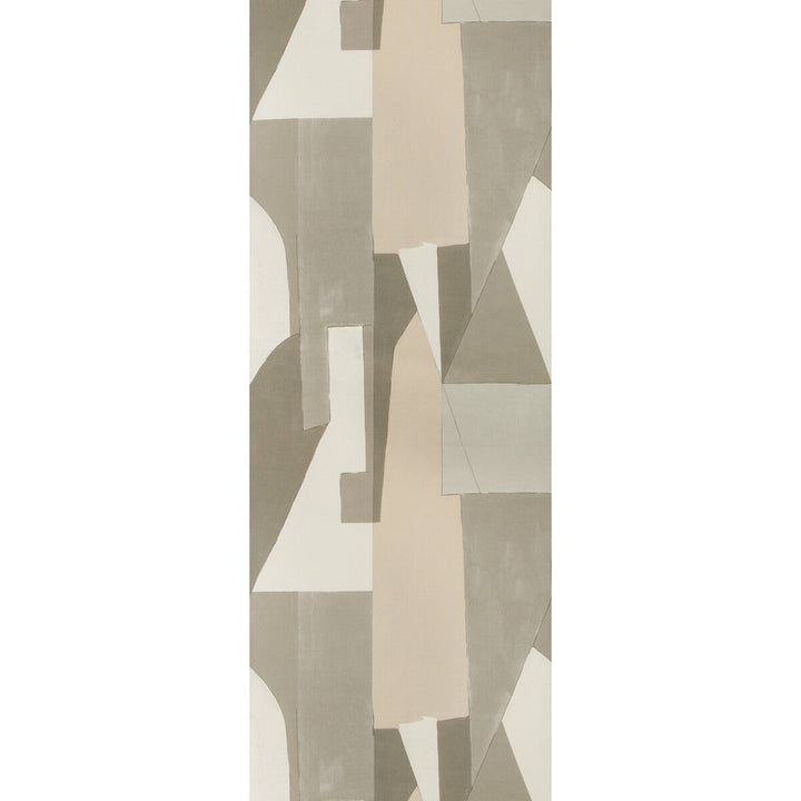 District Paper Alabaster by Groundworks Designer Wallcovering KELLY WEARSTLER WALLPAPERS V CELLULOSE - 60%;POLYESTER - 24%;MINERAL FILLERS - 12%;BINDER - 4% Italy - Horizontal: 26.77 and Vertical: 42.18 26.77 - Swanky Fabrics -
