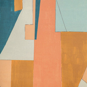 District Paper Apricot by Lee Jofa Modern Wallcovering