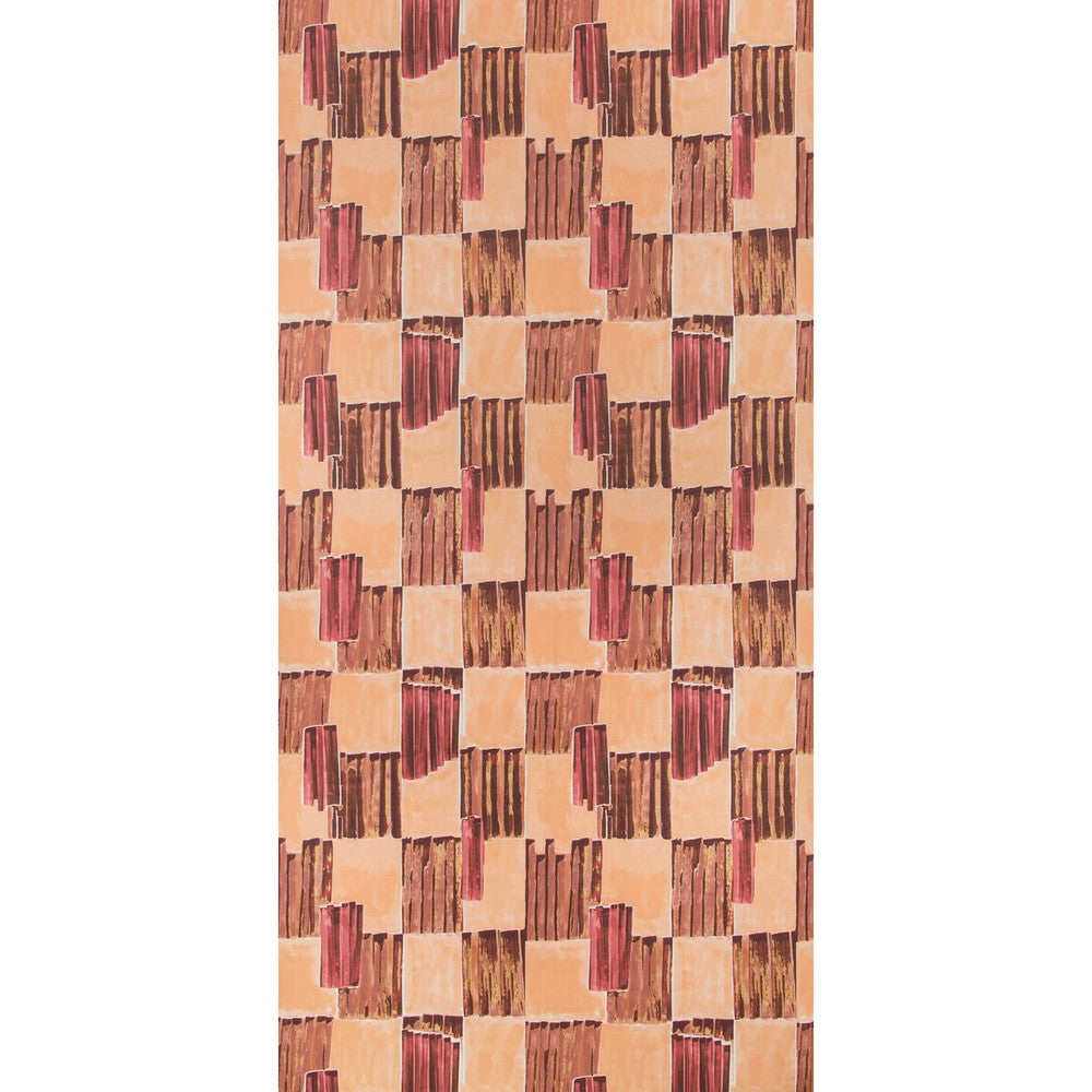 Lyre Paper Fiery by Groundworks Wallcovering KELLY WEARSTLER WALLPAPERS V CELLULOSE - 60%;POLYESTER - 24%;MINERAL FILLERS - 12%;BINDER - 4% Italy Horizontal: 26.77 and Vertical: 17.56 26.77 - Fabric Carolina -