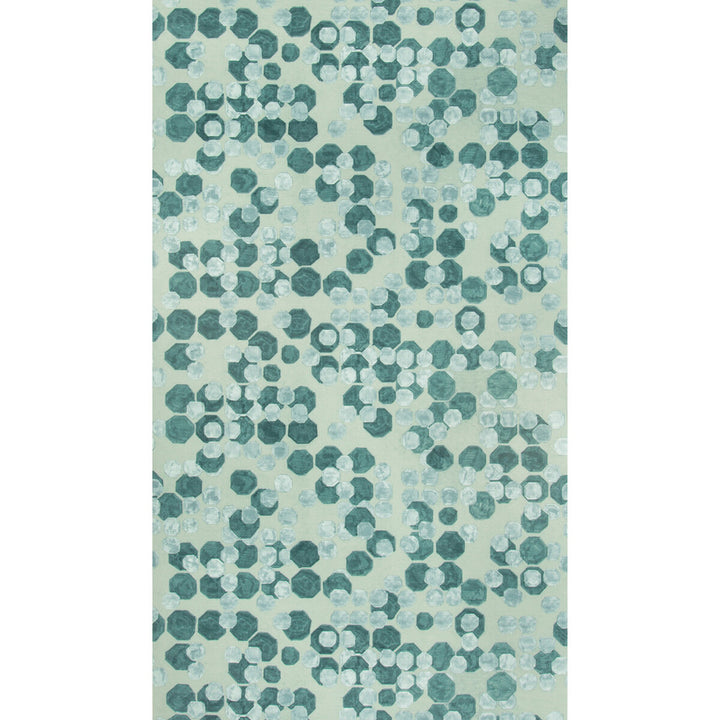 Hex Paper Lagoon by Groundworks Wallcovering KELLY WEARSTLER WALLPAPERS V LINEN - 80%;ACRYLIC - 20% Italy Horizontal: 34.25 and Vertical: 24.68 34.25 - Fabric Carolina -