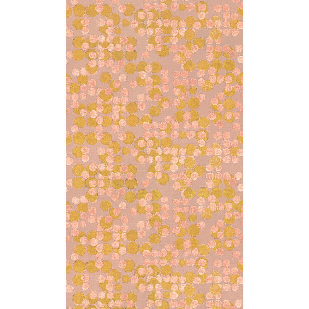 Hex Paper Aura by Groundworks Wallcovering KELLY WEARSTLER WALLPAPERS V LINEN - 80%;ACRYLIC - 20% Italy Horizontal: 34.25 and Vertical: 24.68 34.25 - Fabric Carolina -