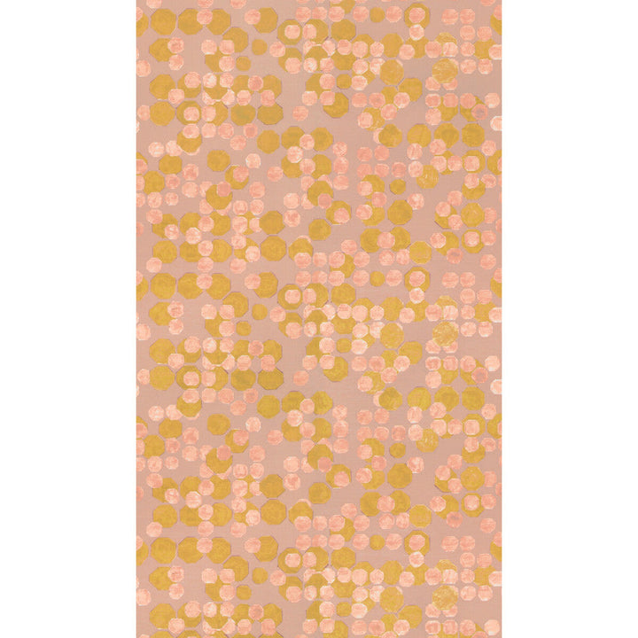 Hex Paper Aura by Groundworks Designer Wallcovering KELLY WEARSTLER WALLPAPERS V LINEN - 80%;ACRYLIC - 20% Italy Horizontal: 34.25 and Vertical: 24.68 34.25 - Swanky Fabrics -