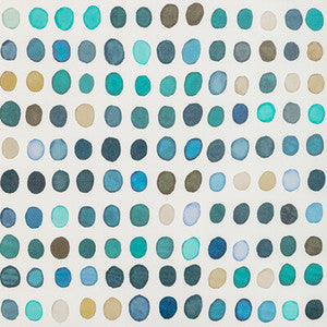Twister Paper Denim/Aqua by Lee Jofa Modern Wallcovering