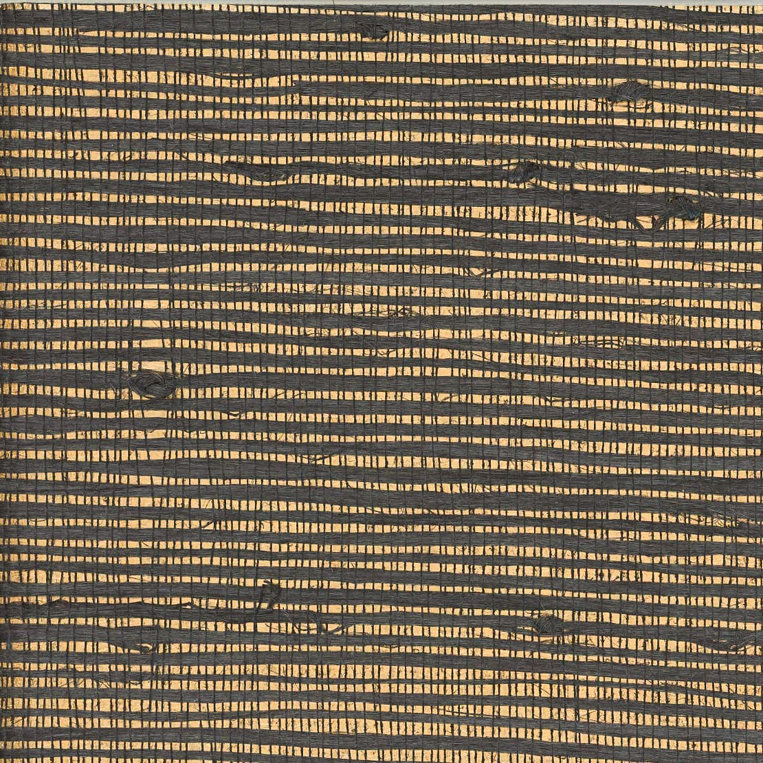 Obsidian (Wp) # 160228 Jet by Maxwell Designer Wallpaper Grasscloth Wallcovering JUTE BACKING: 120g NON WOVEN CHINA 36" x 8YD - Swanky Fabrics -