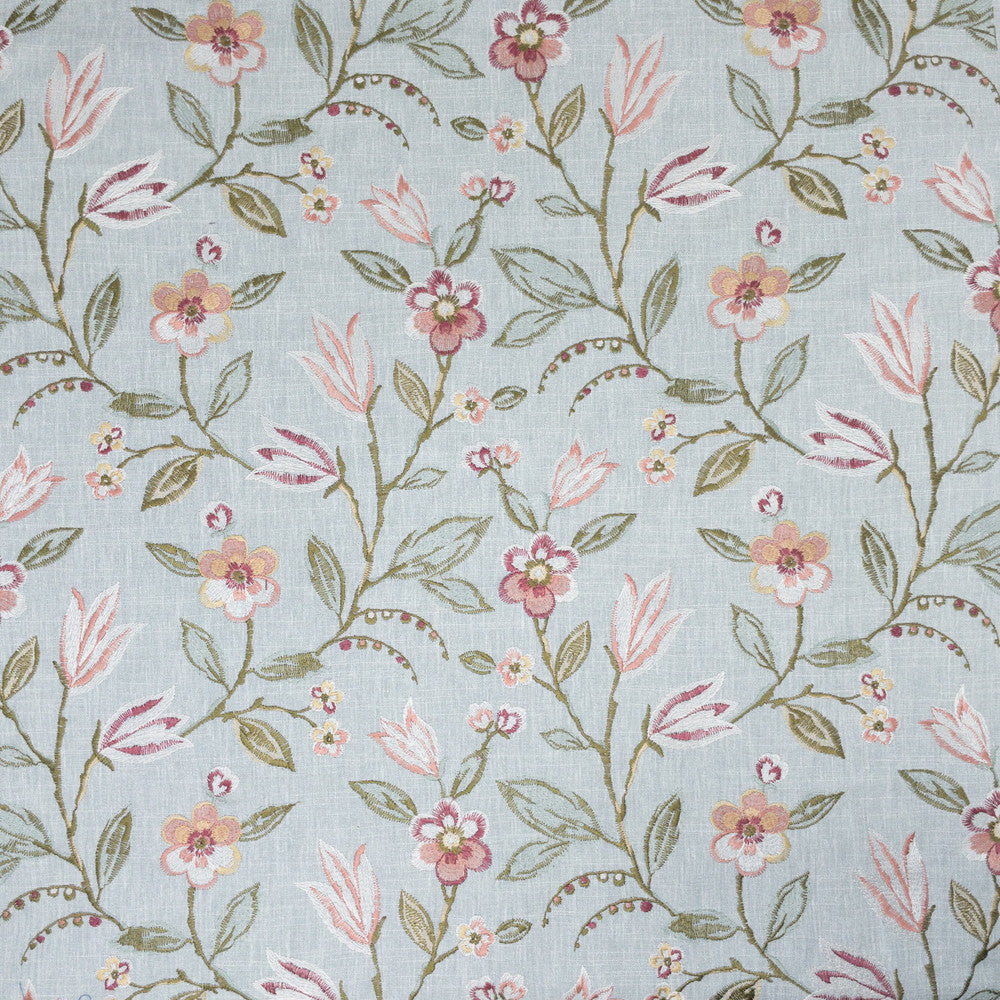 Gwyneth 2 Cornflower by Stout Fabric Stout Fabric Gwyneth 2 CornflowerFabric Rainbow Library Breeze/Aegean 58%Cot 42%Pol %Remb India </p><p>Repeat: H: 8.875, V: 7.875 52 in - Fabric Carolina -