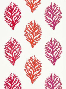 Scalamandre Fabric Coral Reef Embroidery Passion Fruit