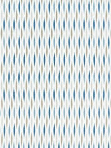 Scalamandre Fabric Cascade Embroidery Bluestone