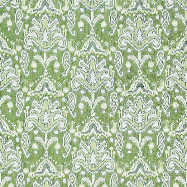 Kandira Ikat/Spring Green Gw 000127210 by Grey Watkins Fabric BREEZE 60% LINEN 40% COTTON INDIA MEDIUM DUTY Horizontal: 12.5" and Vertical: 14" 54" - Fabric Carolina -
