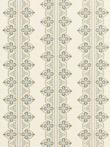 Scalamandre Fabric Imogen Embroidery Earl Grey