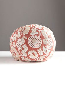 Scalamandre Pillows Maiden Floral Pillow 12 Dia - Terracotta