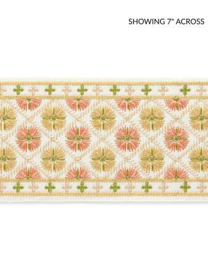 <p>Hansel Embroidered Tape Citrus Twist GWT33290001 by Scalamandre Trim</p><p><strong>Required Minimum Quantity Purchase: Fabrics by the yard 1 YARD MINIMUM </p><p>Book: FOLKLORE</p><p>Content: 70% COTTON 30% POLYESTER</p><p>Origin: INDIA</p><p>Performance: MEDIUM DUTY</p><p>Repeat: Horizontal: 1.5" and Vertical: </p><p>Width: 4</p>
