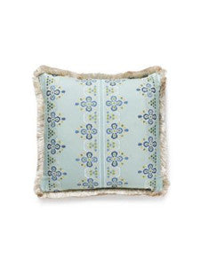 Scalamandre Pillows Imogen Embroidery Pillow 18 X 18 - Seabed
