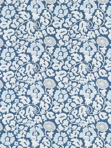 Scalamandre Fabric Maiden Floral Denim