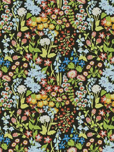 Scalamandre Fabric Nymph Floral Black Multi