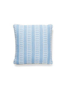 Scalamandre Pillows Lark Stripe Pillow 18 X 18 - Bluebell