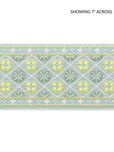 Scalamandre Trim Hansel Embroidered Tape Summer Breeze