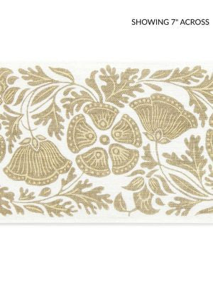 <p>Gretel Printed Tape Wheat Fields GWT33300003 by Scalamandre Trim</p><p><strong>Required Minimum Quantity Purchase: Fabrics by the yard 1 YARD MINIMUM </p><p>Book: FOLKLORE</p><p>Content: 100% LINEN</p><p>Origin: INDIA</p><p>Performance: MEDIUM DUTY</p><p>Repeat: Horizontal: 8.75" and Vertical: </p><p>Width: 5.13</p>