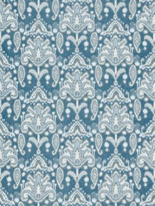 Scalamandre Fabric Kandira Ikat Marine
