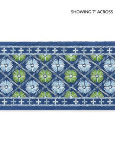 Scalamandre Trim Hansel Embroidered Tape Blackberry Fields