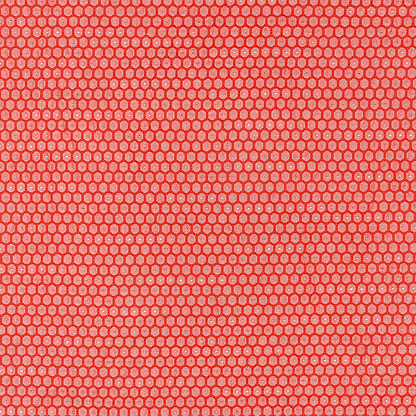 Honeycomb Weave/Coral 27209-002 by Grey Watkins Fabric SCALAMANDRE WAREHOUSE 55% COTTON 35% LINEN 6% WOOL 4% ACRYLIC ITALY MEDIUM DUTY Horizontal: .75" and Vertical: .75" 54" - Fabric Carolina -