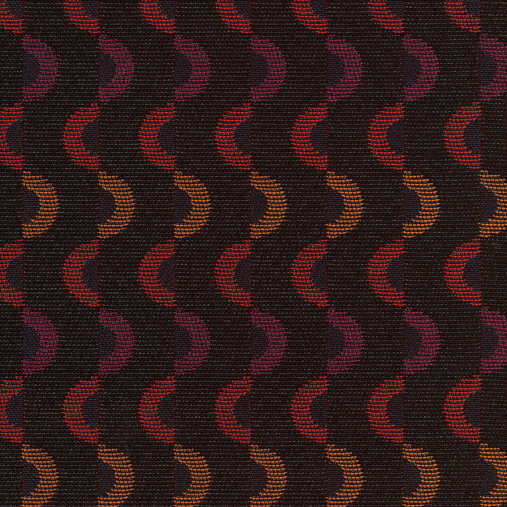 Gyre 451 Flame by Seaqual Designer Fabric Gyre 78% Polyester,22% Seaqual Polyester 102,000 Double Rubs (Wyzenbeek) </p><p>Repeat: Horizontal: 1.875 in. (4.763 cm) across the roll and Vertical: 6.675 in. (16.955 cm) up the roll 55 in. (140 cm) - Swanky Fabrics -