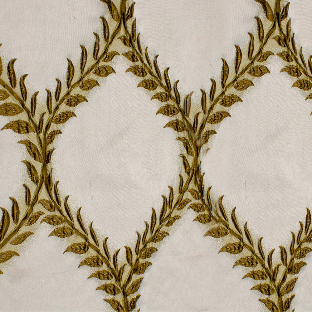 Garnet A Cream by Europatex Fabric Garnet 100% Polyester V: 7.89" H: 4.85" 55.00 inches - Fabric Carolina -
