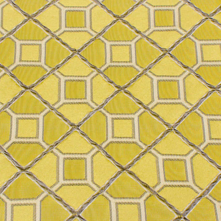 Garnet B Citron by Europatex Designer Fabric Garnet 100% Polyester V: 2.37" H: 2.43" 55.00 inches - Swanky Fabrics -