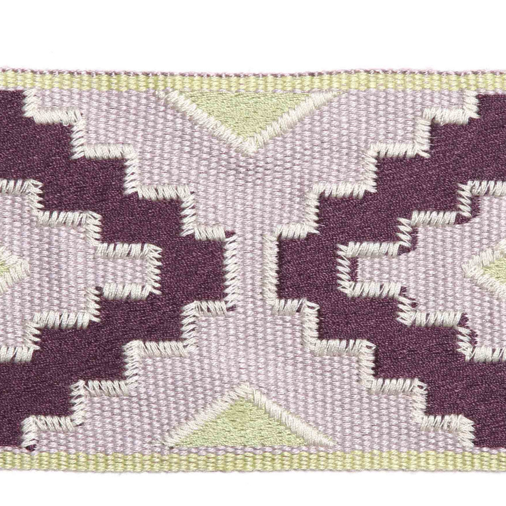 Giarre Lilac by Europatex Fabric San Marino 55% Linen, 25% Fibranne, 20% Polyester 3.75" 3.00 inches - Fabric Carolina -