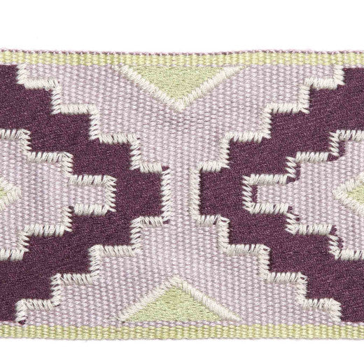 Giarre - Lilac by Europatex Designer Fabric San Marino Linen 55% / Fibranne 25% / Polyester 20% China See Sample Horizontal: N/A and Vertical: N/A 3.00 inches  - Swanky Fabrics -