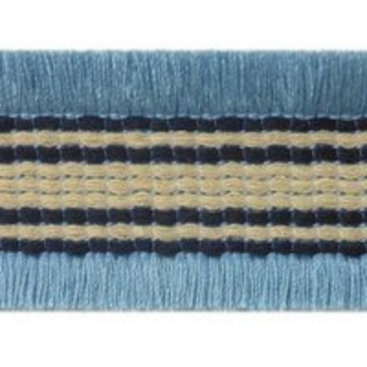 Gombra-Blue by Europatex Fabric Carnivale 100% Polyester China See Sample Horizontal: N/A and Vertical: N/A 1.50 inches  - Fabric Carolina -