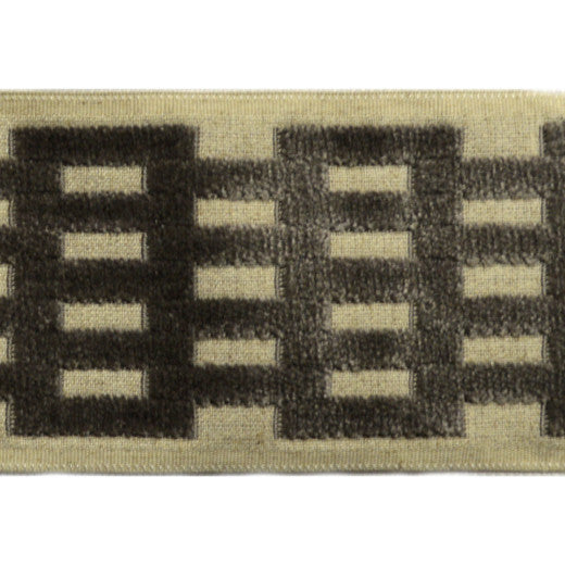 Gothenburg - Steel by Europatex Designer Fabric Gothenburg 57% Rayon / 32% Polyester / 11% Linen China See Sample Horizontal: N/A and Vertical: N/A 3.50 inches  - Swanky Fabrics -