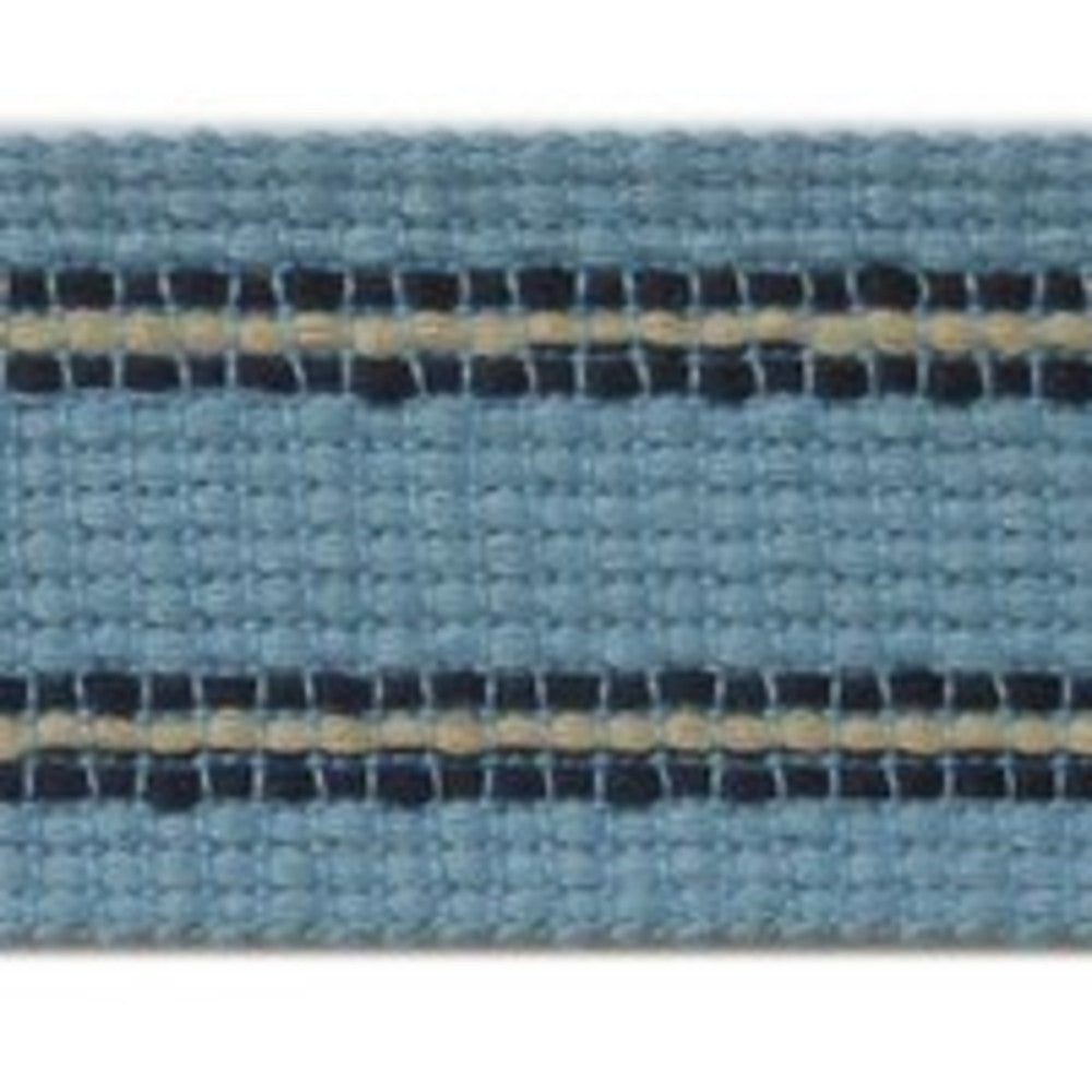 Grassi Blue by Europatex Designer Fabric Carnivale 100% Polyester 1.50 inches - Swanky Fabrics -