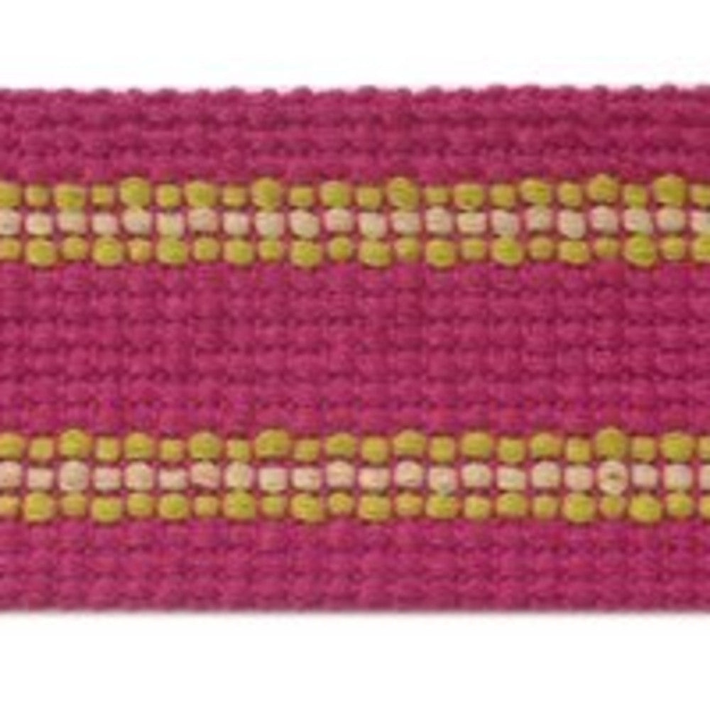 Grassi Pink by Europatex Designer Fabric Carnivale 100% Polyester 1.75 inches - Swanky Fabrics -