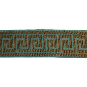 Greek Key Espresso by Europatex Fabric