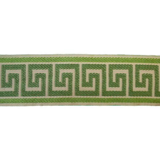 Greek Key - Lime by Europatex Fabric Tapes Decor 100% Polyester China See Sample Horizontal: N/A and Vertical: N/A 2.50 inches  - Fabric Carolina -