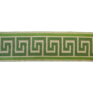 Greek Key Lime by Europatex Fabric