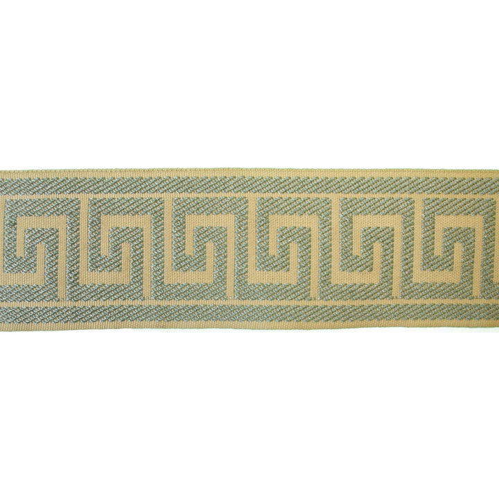 Greek Key Mist by Europatex Fabric Tapes Decor 100% Polyester 2.50 inches - Fabric Carolina -