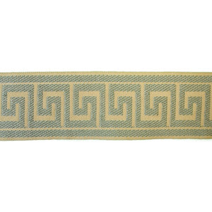 Greek Key Mist by Europatex Fabric