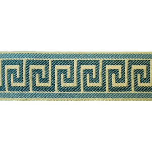 Greek Key Navy by Europatex Fabric