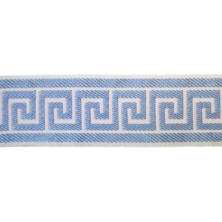 Greek Key Sky by Europatex Fabric Tapes Decor 100% Polyester 1.40 inches - Fabric Carolina -