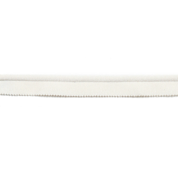 Hellenic Key Grosgrain Lip Cord White by Europatex Fabric Hellenic 45% Rayon, 31% Cotton, 23% Fibranne, 1% Polyester 0.25 inches - Fabric Carolina -