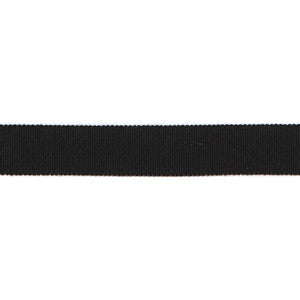 Versailles 7/8" Grosgrain Ribbon Tape Black by Europatex Fabric