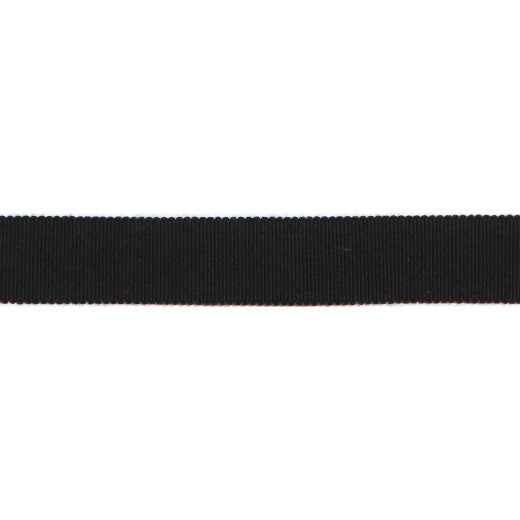 Versailles 7/8" Grosgrain Ribbon - Black by Europatex Fabric Versailles 100% Rayon China See Sample Horizontal: N/A and Vertical: N/A 0.88 inches  - Fabric Carolina -