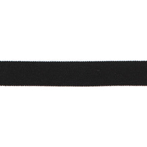 Versailles 7/8" Grosgrain Ribbon Black by Europatex Fabric